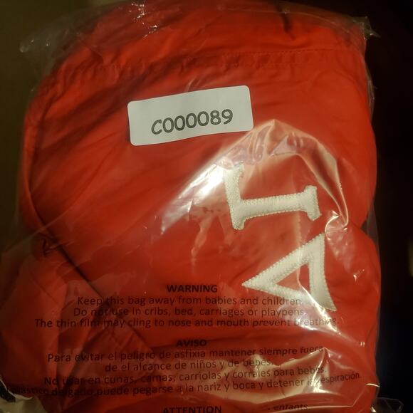 WestWind Women’s Vintage Red Greek Letter Windbreaker Jacket Medium ΔΓ Sorority - Picture 6 of 6